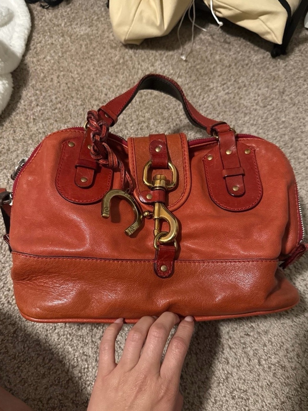 Vintage Chloe Kerala Shoulder Bag in Burnt Orange